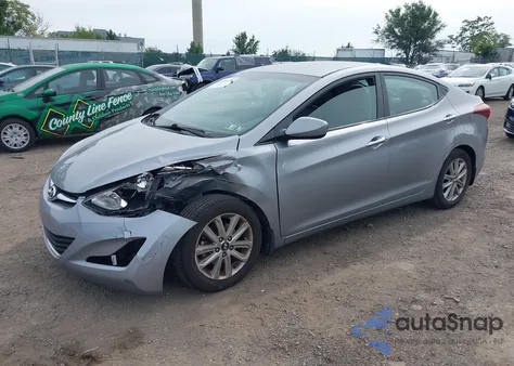 2016 Hyundai Elantra Se from USA, damaged, VIN 5NPDH4AE4GH660132